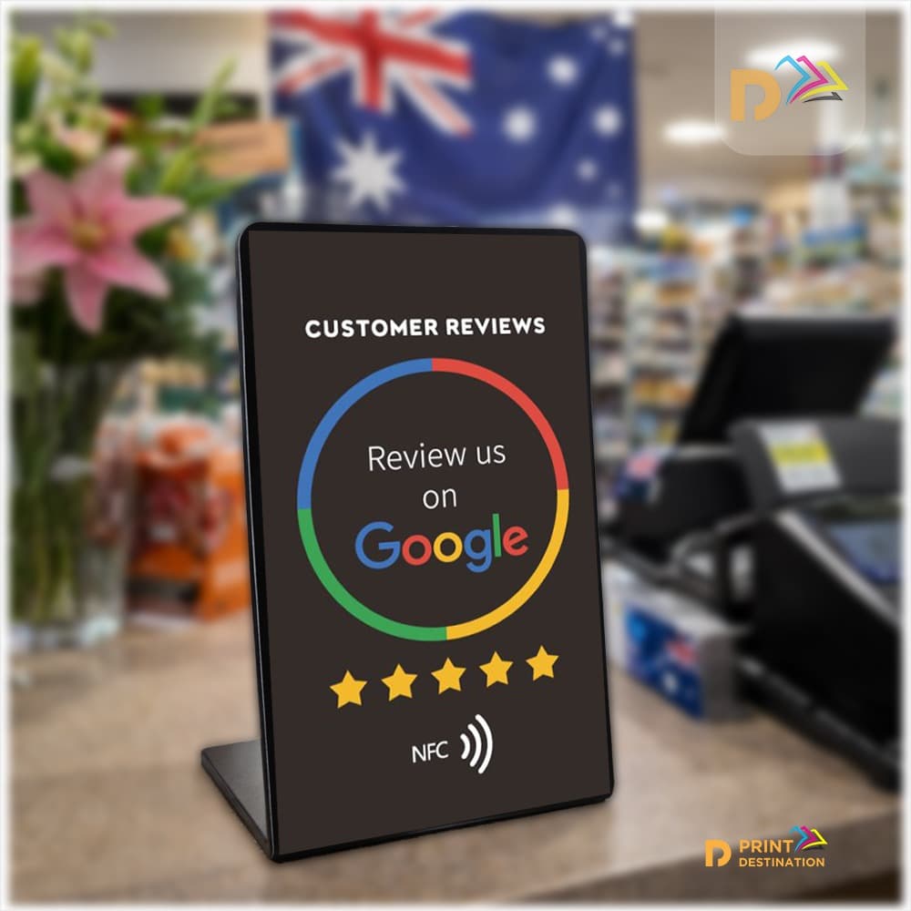NFC Enabled Google Review Stand