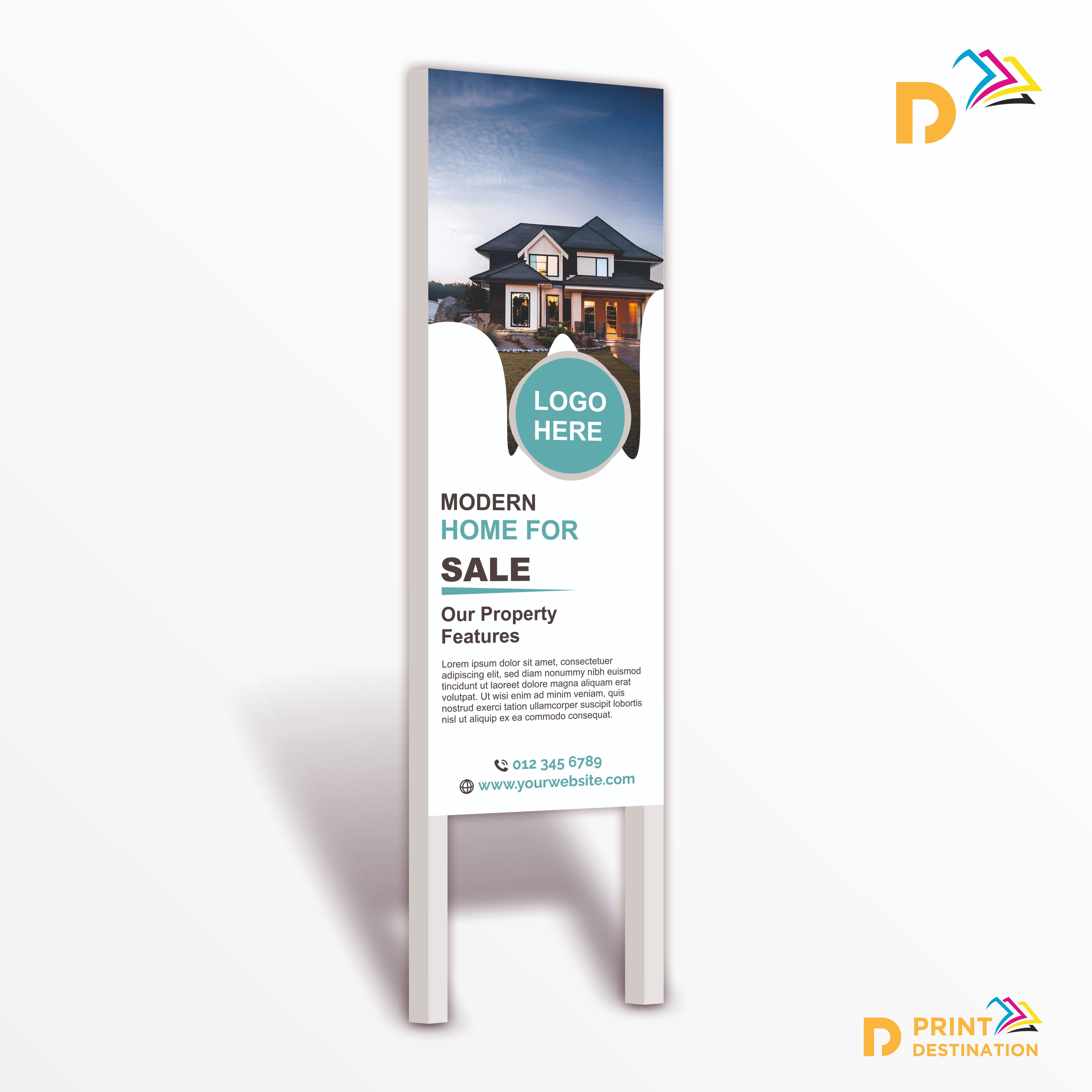 Real Estate Sign (6x2ft)