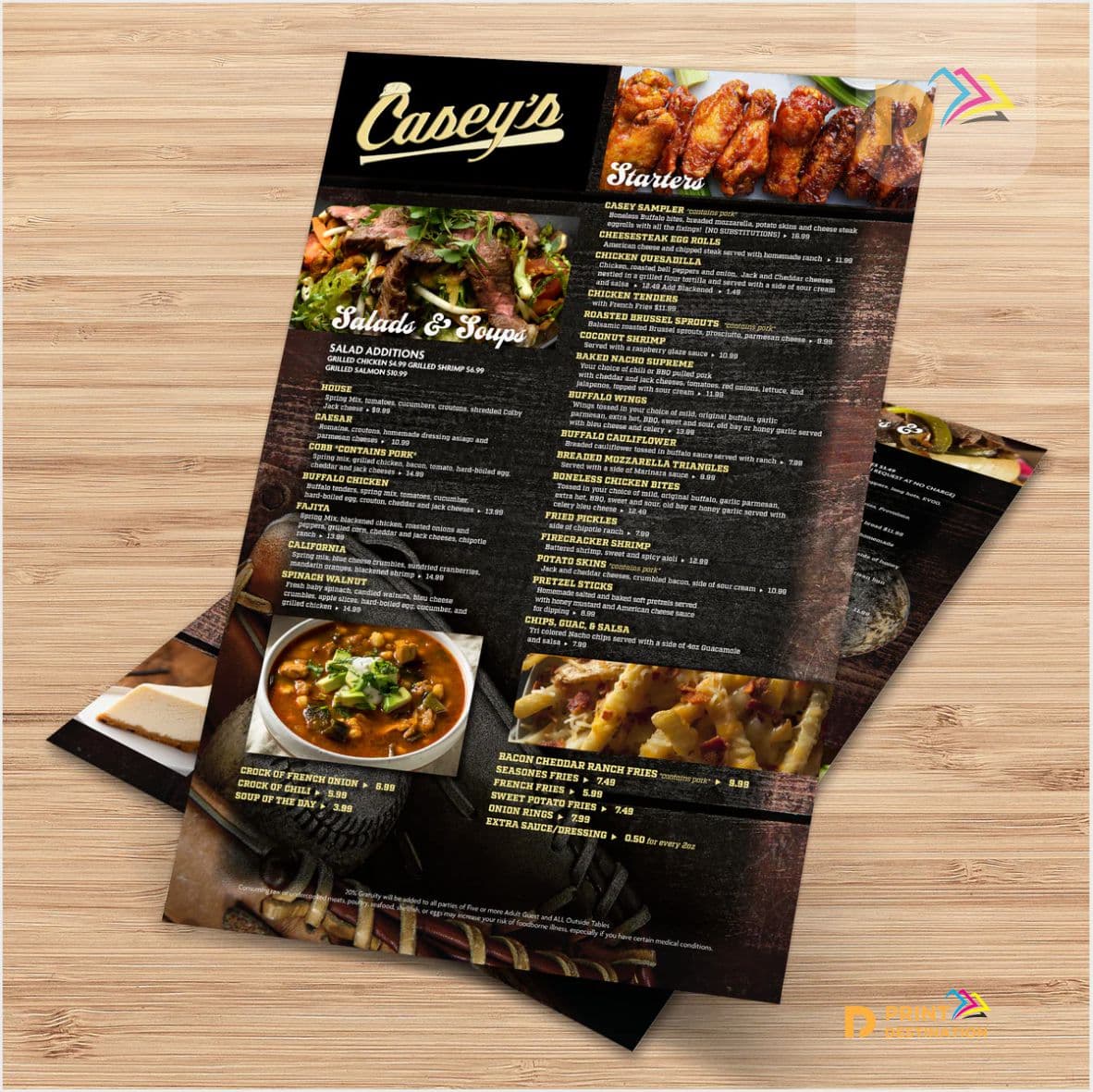 Flat Table Menus DL