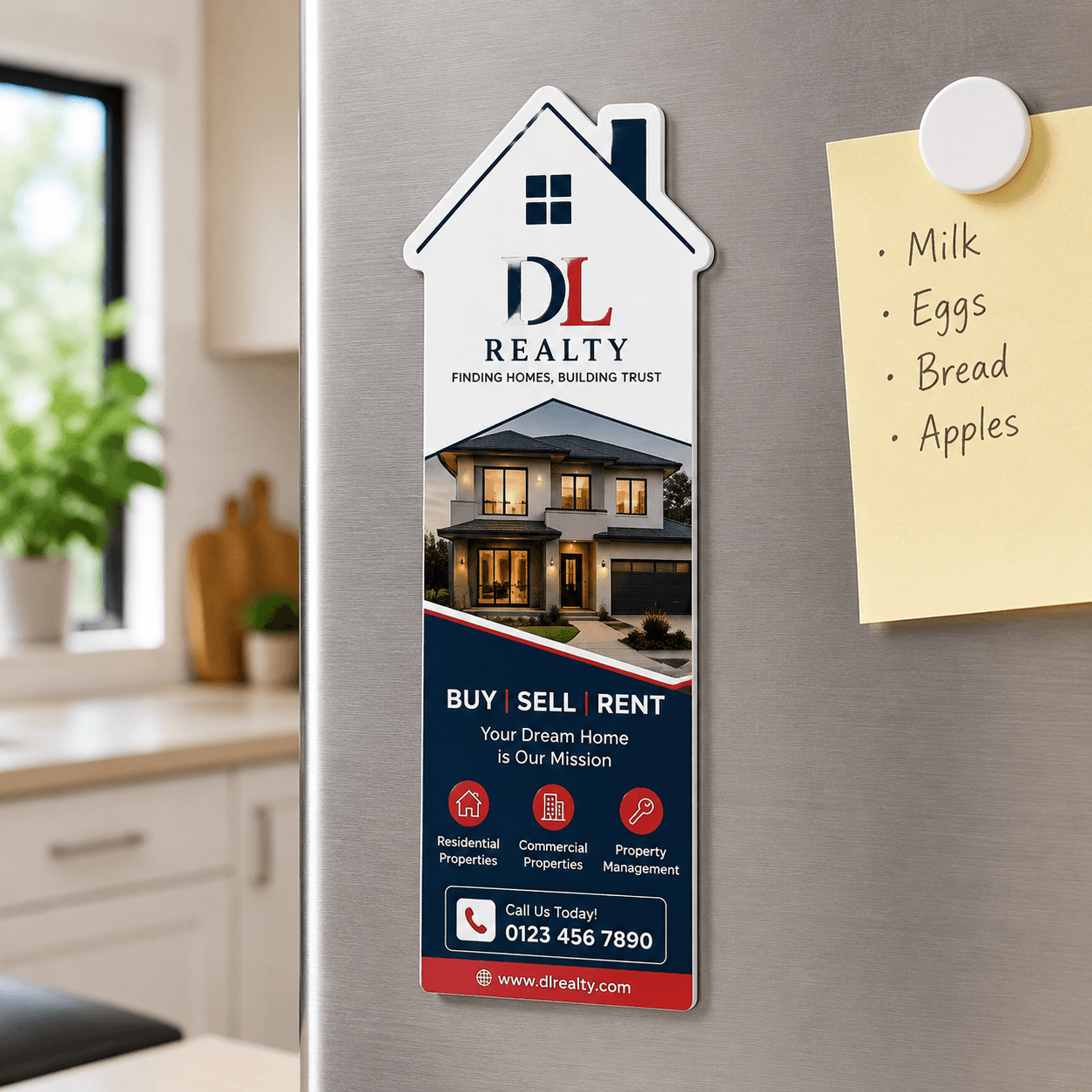 DL House Shape Fridge Magnets DL House Shape Fridge Magnets