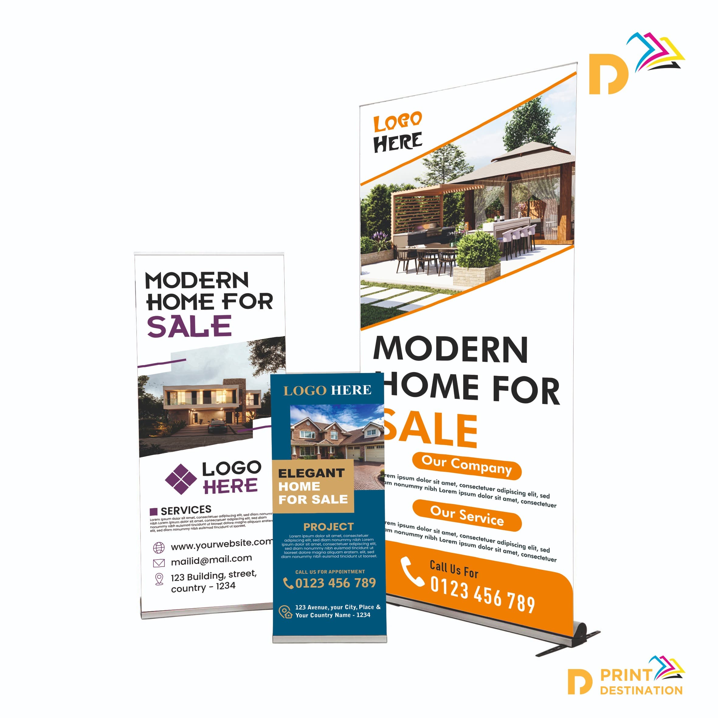 Golden Mark Brick Pull-Up Banner – 880 × 2190 mm Golden Mark Brick Pull-Up Banner – 880 × 2190 mm