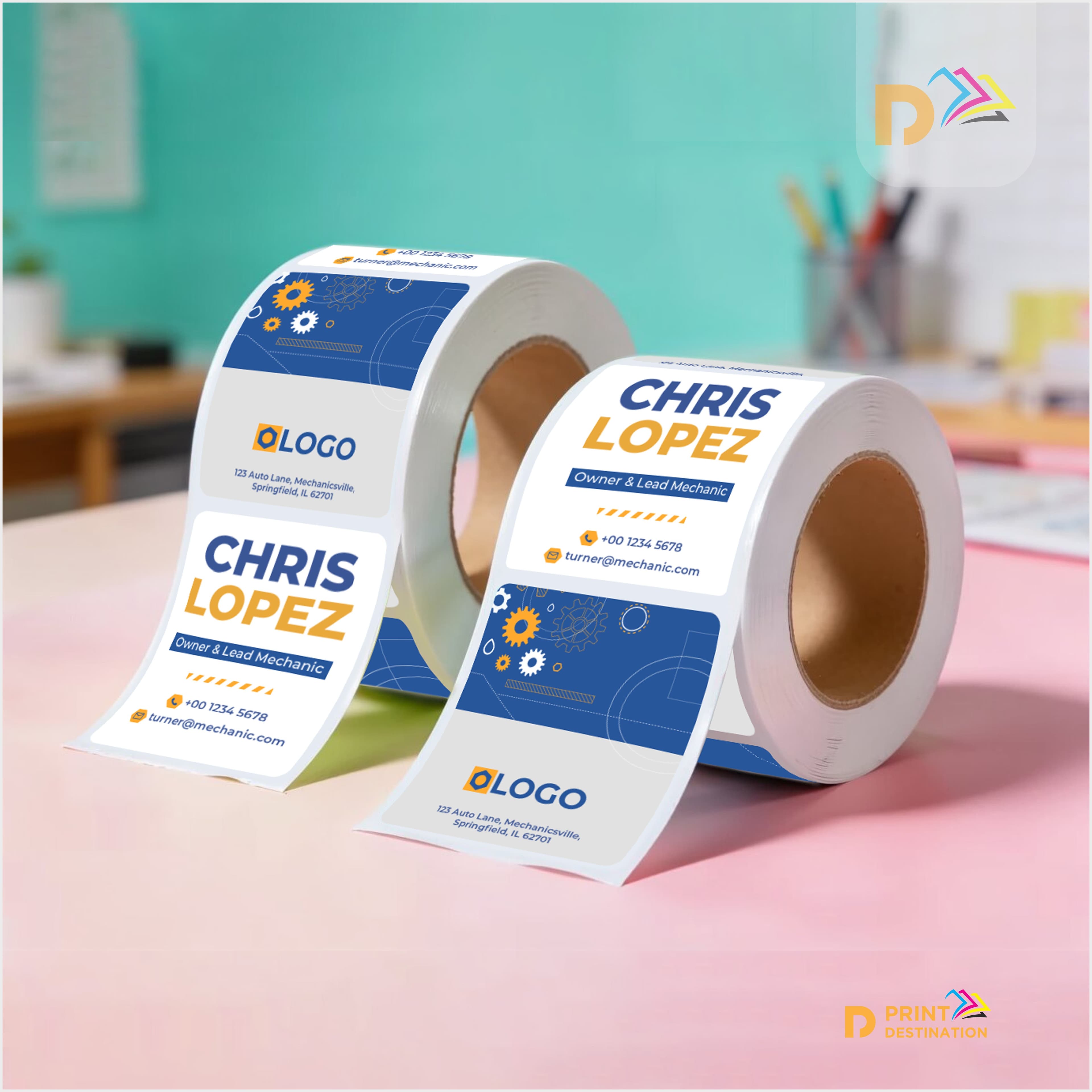Rectangular Stickers - Supplied in a Roll Rectangular Stickers - Supplied in a Roll